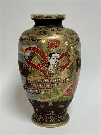 12" Japanese Satsuma Vase, Signed
