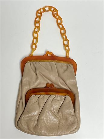 French Bakelite Trimmed Purse